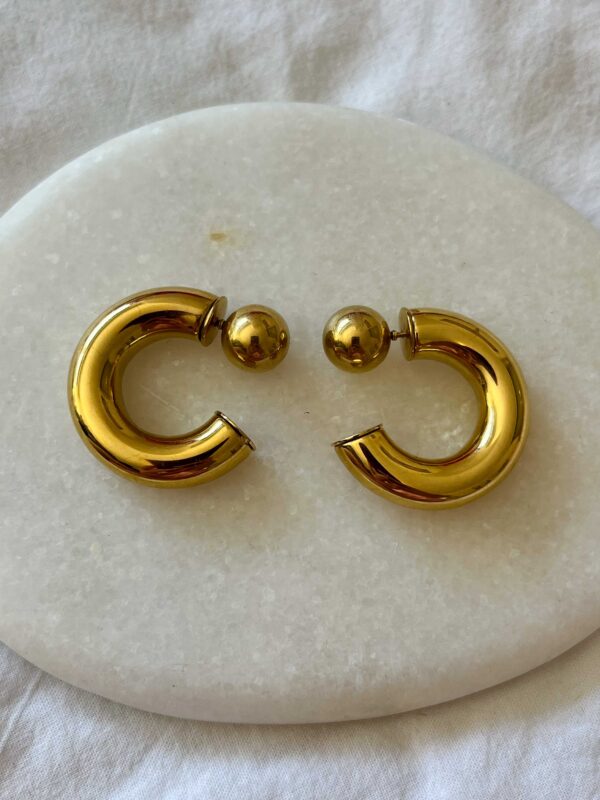 Hoop me up Earrings Gold